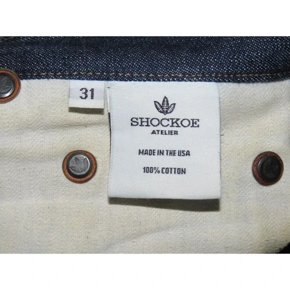 SHOCKOE ATELIER Medium Wash SELVEDGE Slim DIXON Jeans‎ Men's 31 X 33